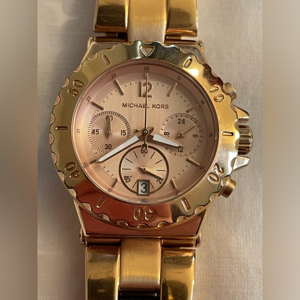 Michael Kors Rose Gold Chronograph Quartz Watch